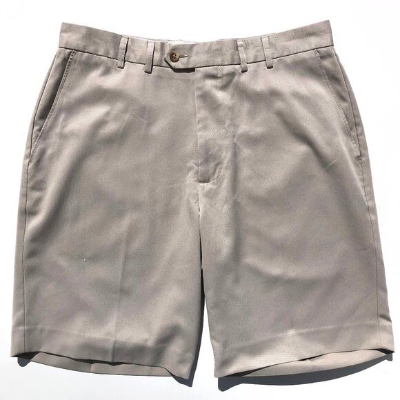 Cutter and Buck Shorts Mens size 34 Tan Khaki CB Dry Tec performance golf AS IS - Picture 1 of 8